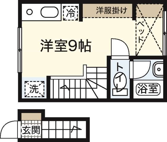 ポルトボヌール弐番館の間取り