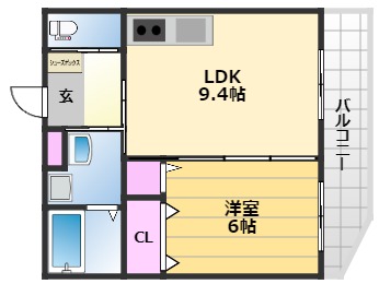 アヴァンティ三国ヶ丘2の間取り