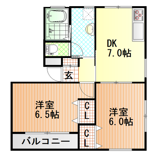 富士市今泉のアパートの間取り