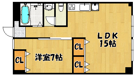 明石市藤江のマンションの間取り