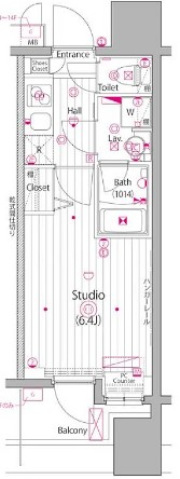 川崎市幸区南幸町のマンションの間取り