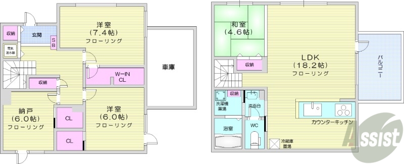 北27西12の家の間取り