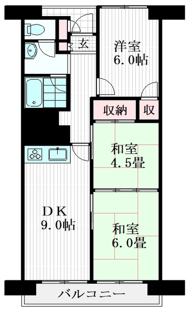 マンションニュー大船の間取り