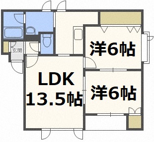 【ＹＳコート月寒の間取り】