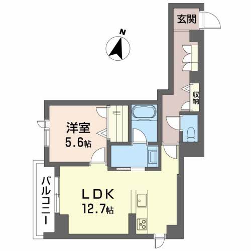 【エクラージュ二日町の間取り】