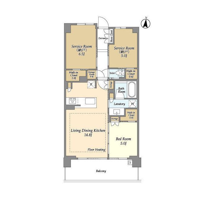 荒川区町屋のマンションの間取り