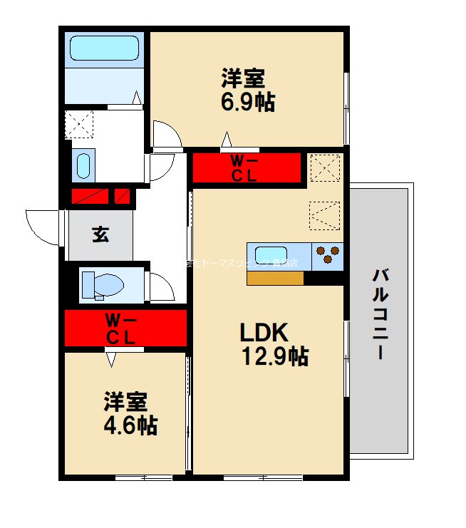 D-roomすまいるの間取り