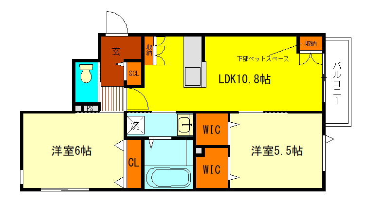 （仮称）回田町ヘーベルメゾンの間取り