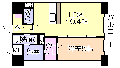 イーハトーブ櫛原の間取り