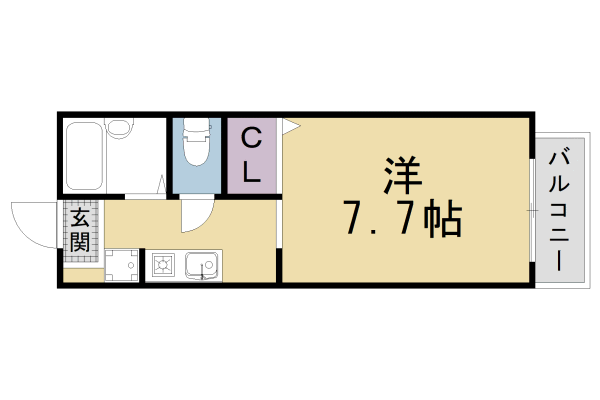 アネックス西高瀬川の間取り