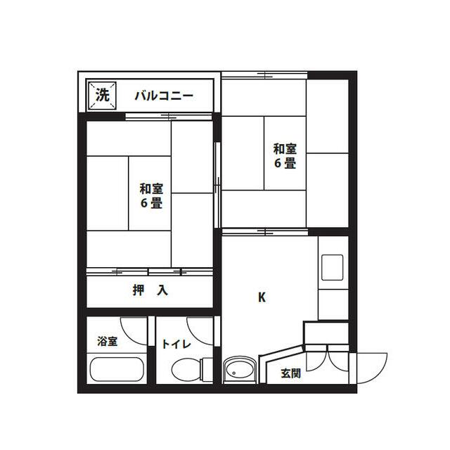 茅ヶ崎市今宿のマンションの間取り