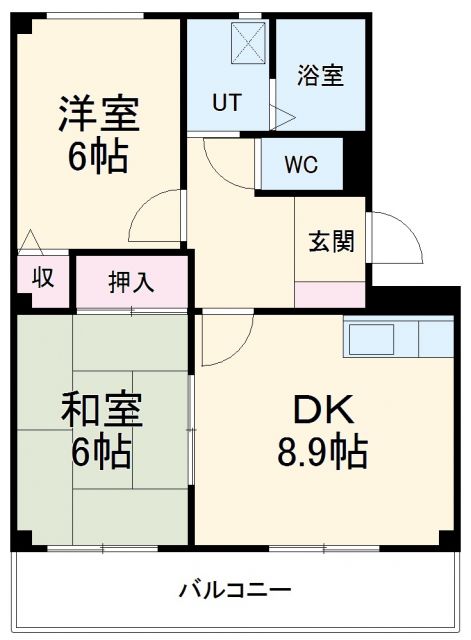 Ｐｏｐｏｌａｒｅ　Ｋ２の間取り