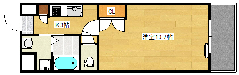 【広島市西区観音町のマンションの間取り】