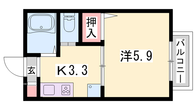 サンハイツふじの間取り