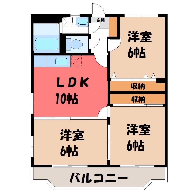 ファミーユ A棟の間取り