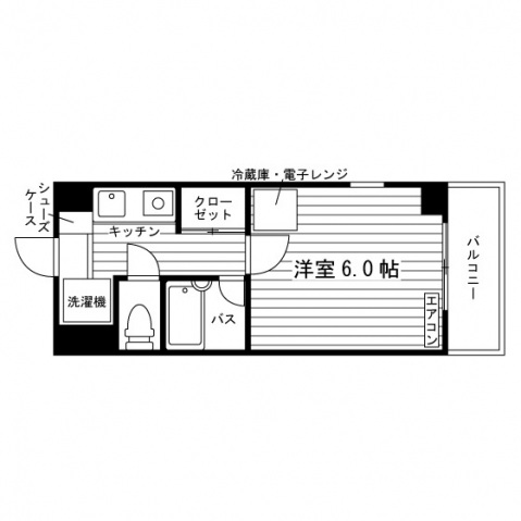 エルヴィーナ五条の間取り