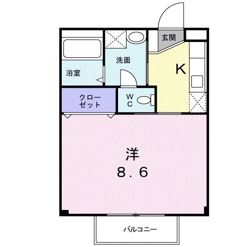 サンセ－ル大小路の間取り