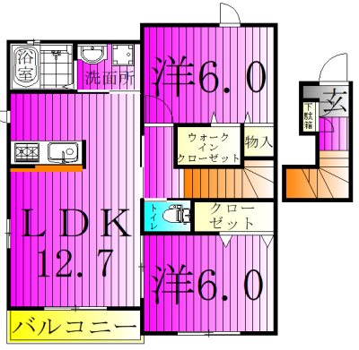 ウィズヒルIの間取り