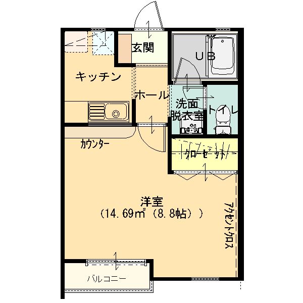 ワイズフラット３の間取り