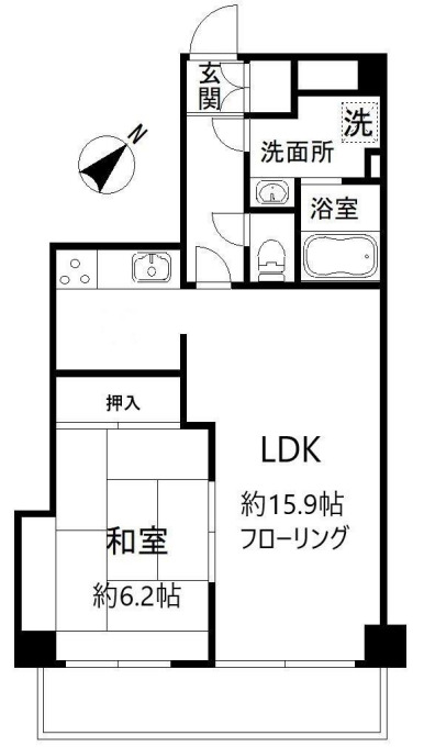 N-flats 横浜大岡の間取り