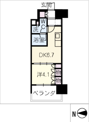 ザ・パークハビオ新栄の間取り