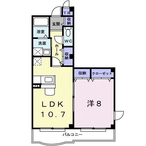 和歌山市狐島のマンションの間取り