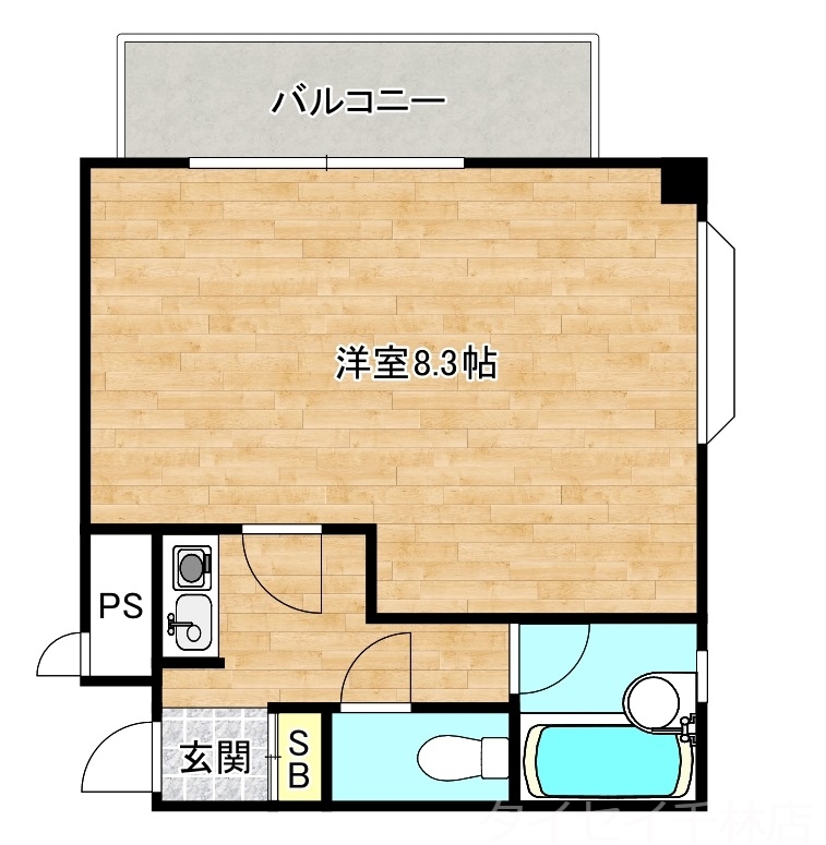 守口市桃町のマンションの間取り