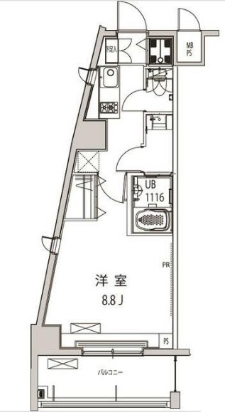 北区上十条のマンションの間取り