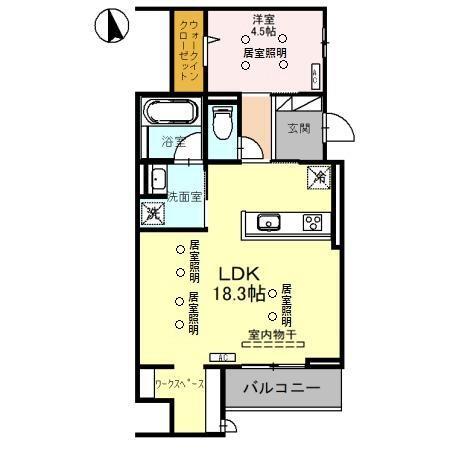 ＴＯＲＩＳＩＡＳ　南大通りの間取り