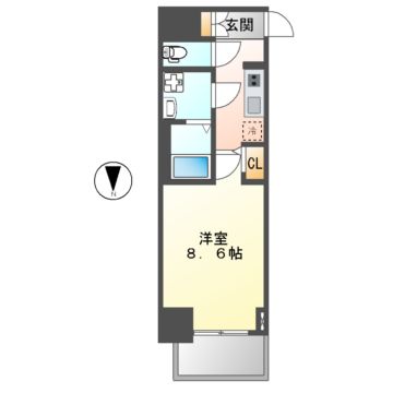 エスレジデンス東別院(Ｓ－ＲＥＳＩＤＥＮＣＥ東別院)の間取り