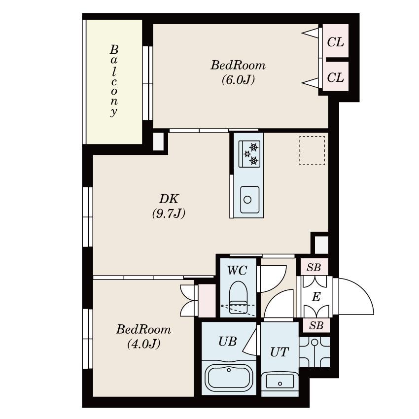 【Ｓ－ＲＥＳＩＤＥＮＣＥ高井戸ＥＡＳＴの間取り】