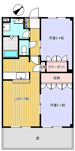 プランドール悠の間取り