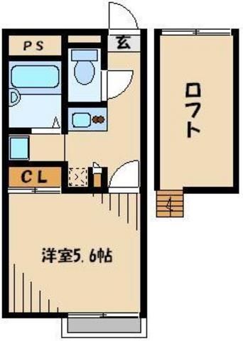 川越市大字笠幡のアパートの間取り