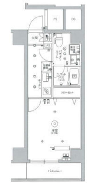 ビーシティ田端スカイコートの間取り