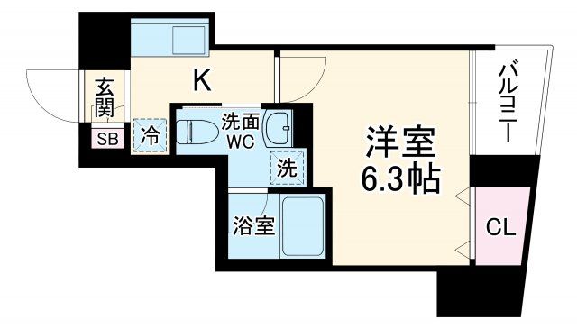 ラフィスタ横浜黄金町の間取り