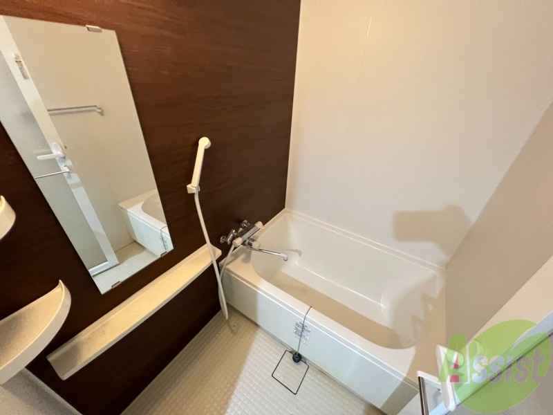 バス・シャワールーム　こちらのお風呂で、一日の疲れを癒してください。