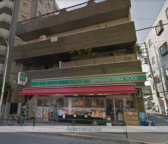 コンビニ　ローソンストア１００（コンビニ）まで189m