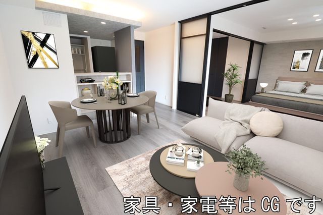 居室・リビング　リビング（家具・家電等はＣＧです。）