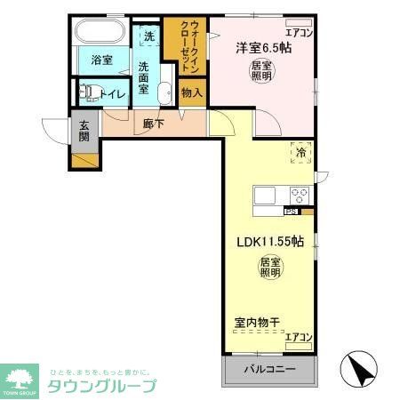 クレール白井の間取り写真