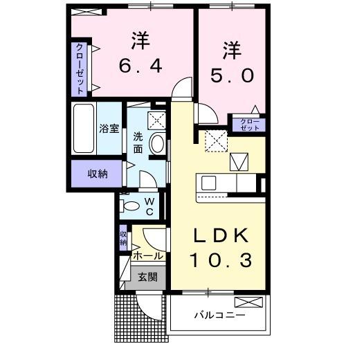 ラフレーゼの間取り写真