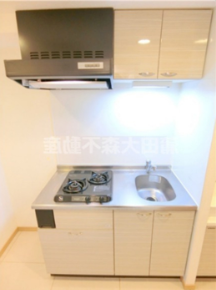 キッチン　2口ガスシステムキッチン