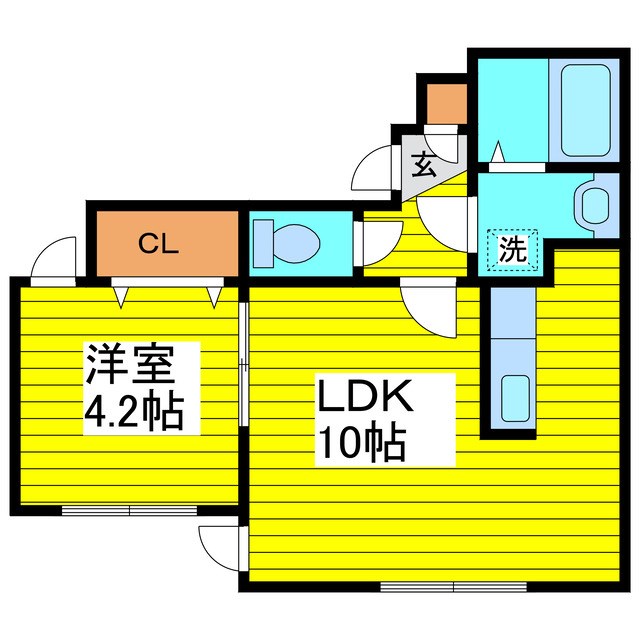 地下鉄東豊線 北１３条東駅 徒歩7分 4階建 築17年の間取り写真