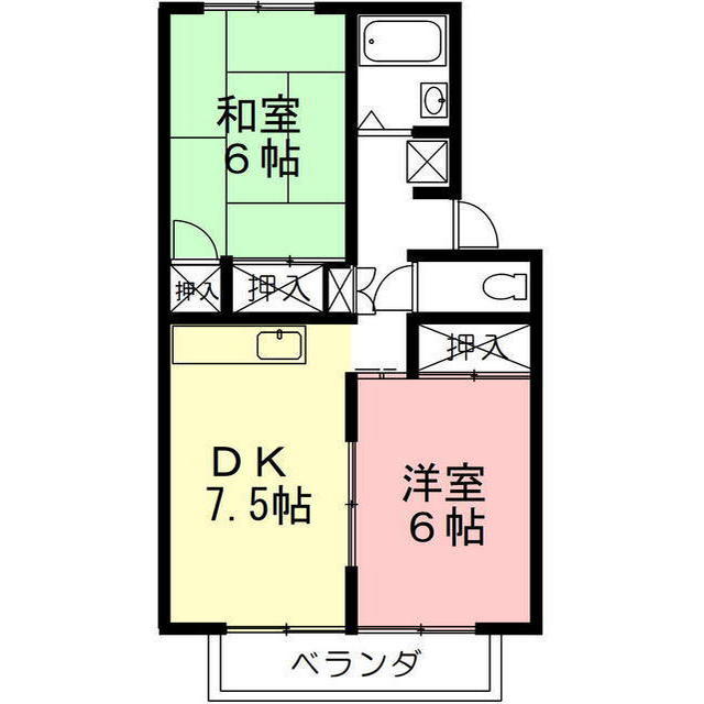 岐阜市 2階建 築41年の間取り写真
