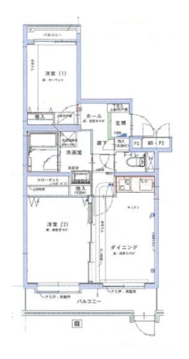 扶桑ハイツ小竹向原の間取り写真
