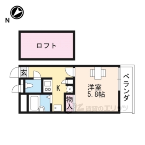 レオパレスカサグランデの間取り写真