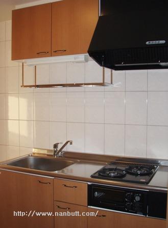 キッチン　2口ガスコンロ・グリル付きキッチン