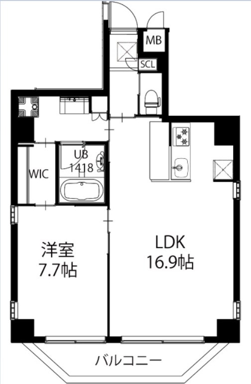 B-PROUD天満橋の間取り