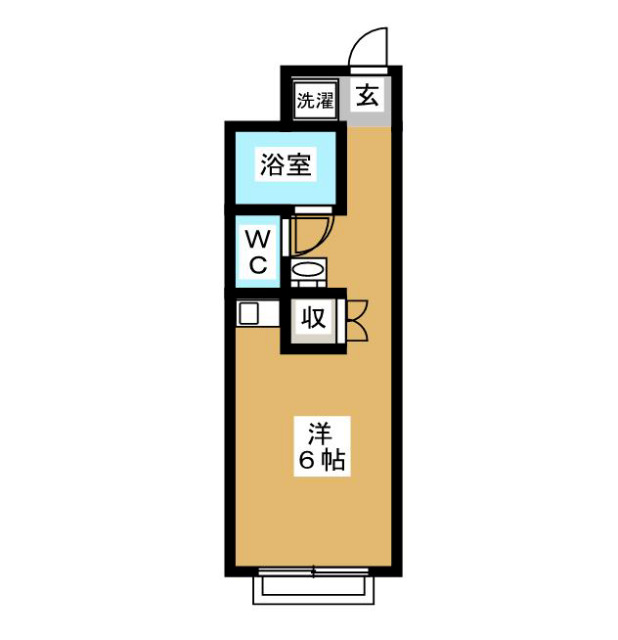 武蔵野市中町のアパートの間取り