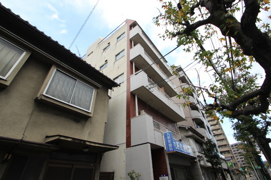 広島市中区白島九軒町のマンションの建物外観