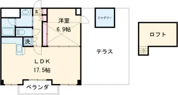 【シャトーヨサミの間取り】